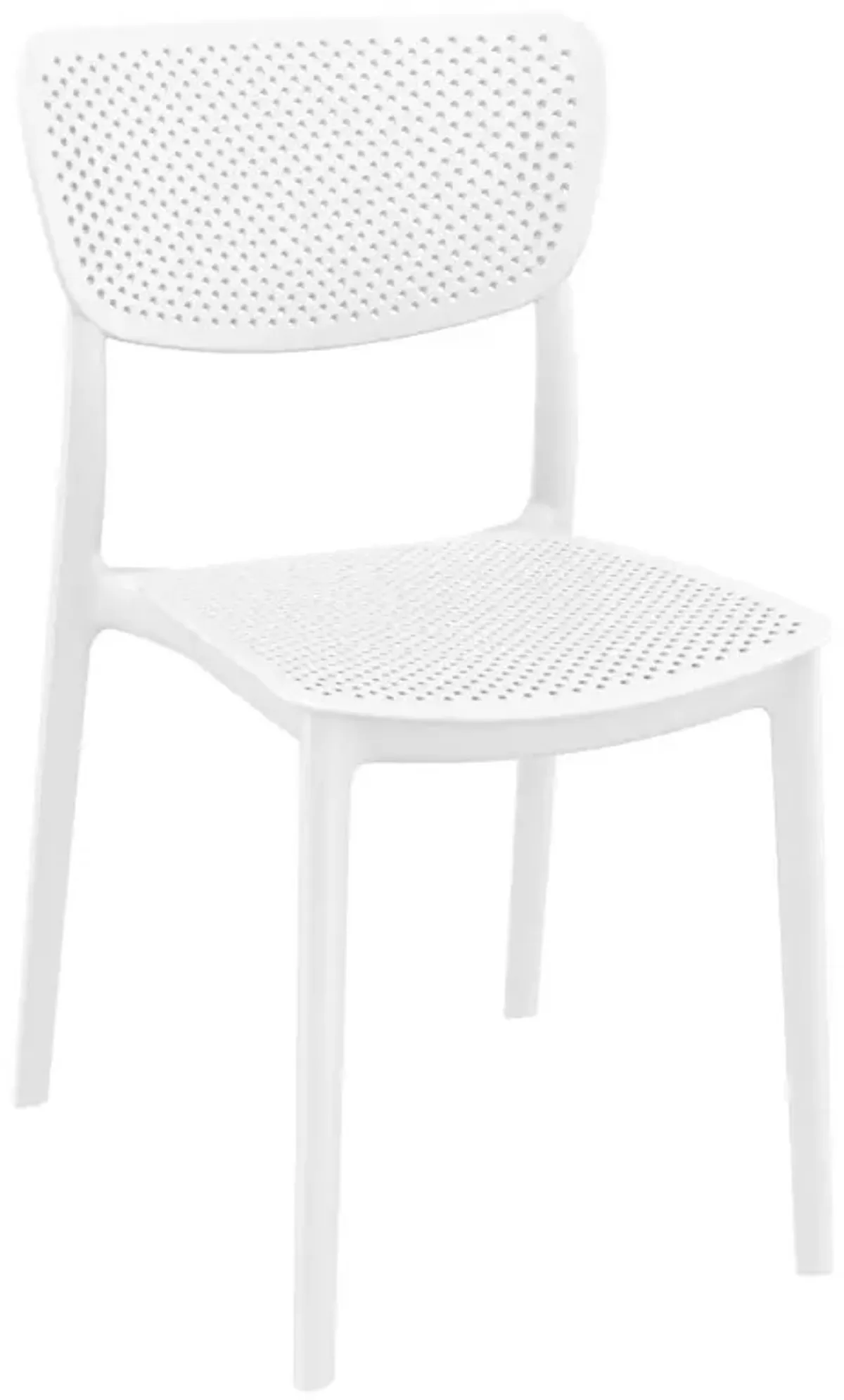 Compamia 3-Piece Lucy Outdoor Bistro Set with 24 Inch Table Top White