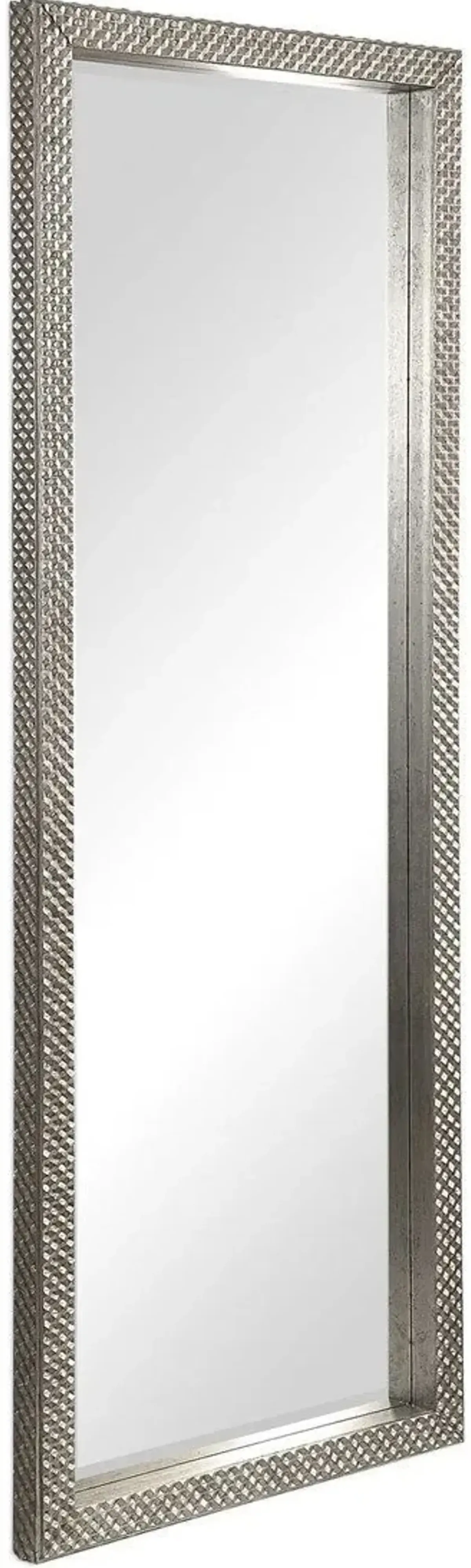 CACELIA METALLIC SILVER FLOOR MIRROR