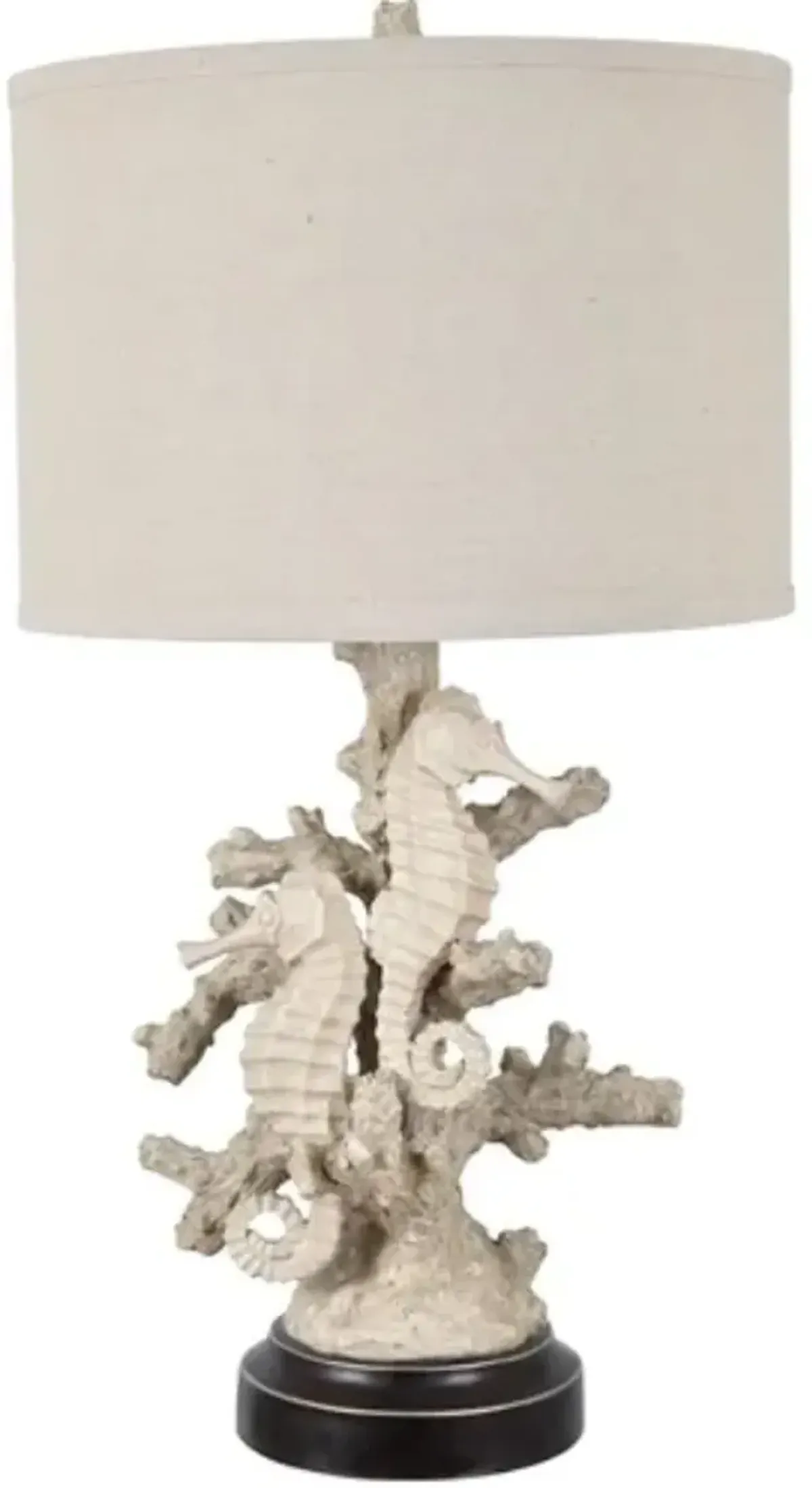 Crestview Seahorse Coastal Sand/Bronze Table Lamp