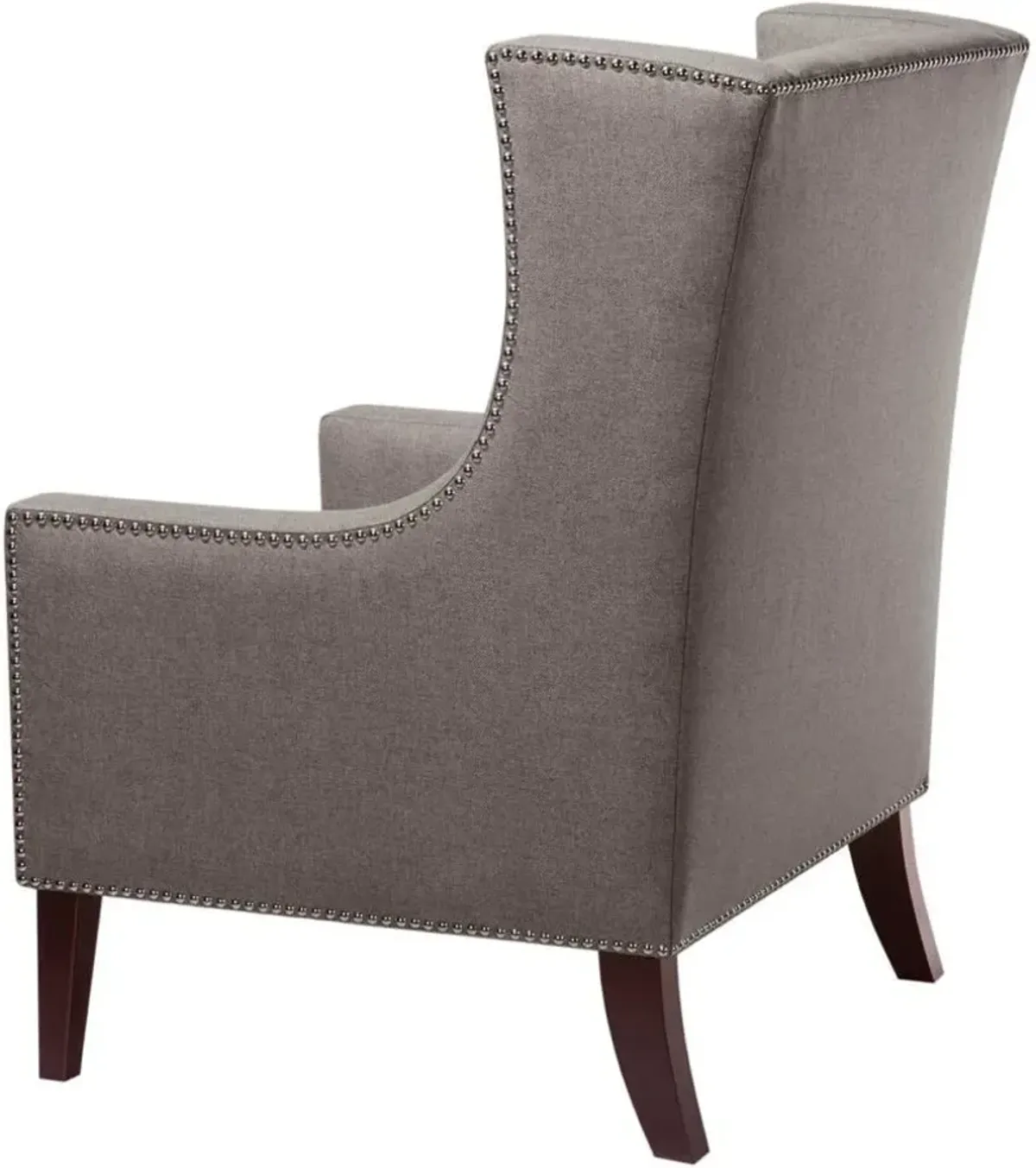 Olliix Madison Park Dark Gray Barton Wing Chair