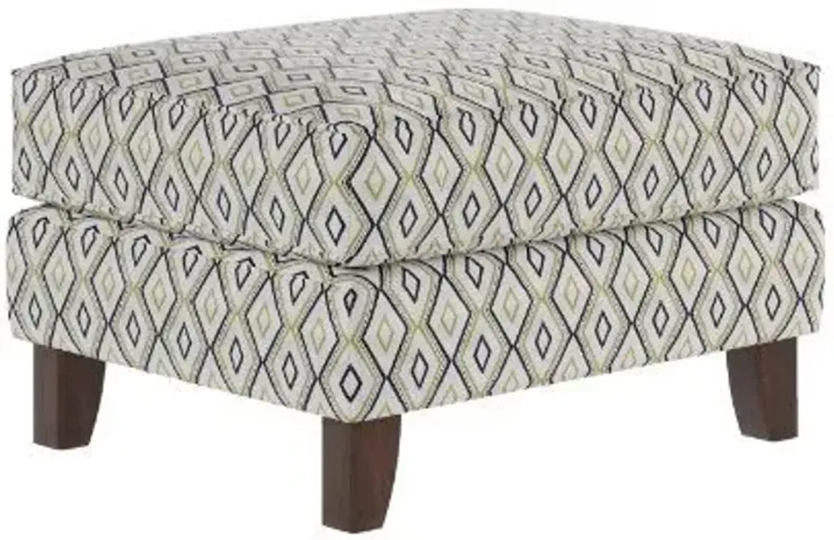 Fusion Maxwell Gray Doozie Dijon Cocktail Ottoman