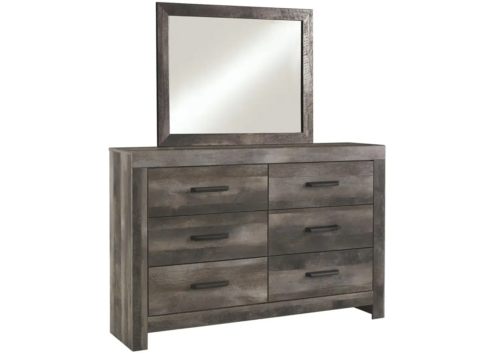 Ashley Wynnlow Gray Dresser & Mirror Set