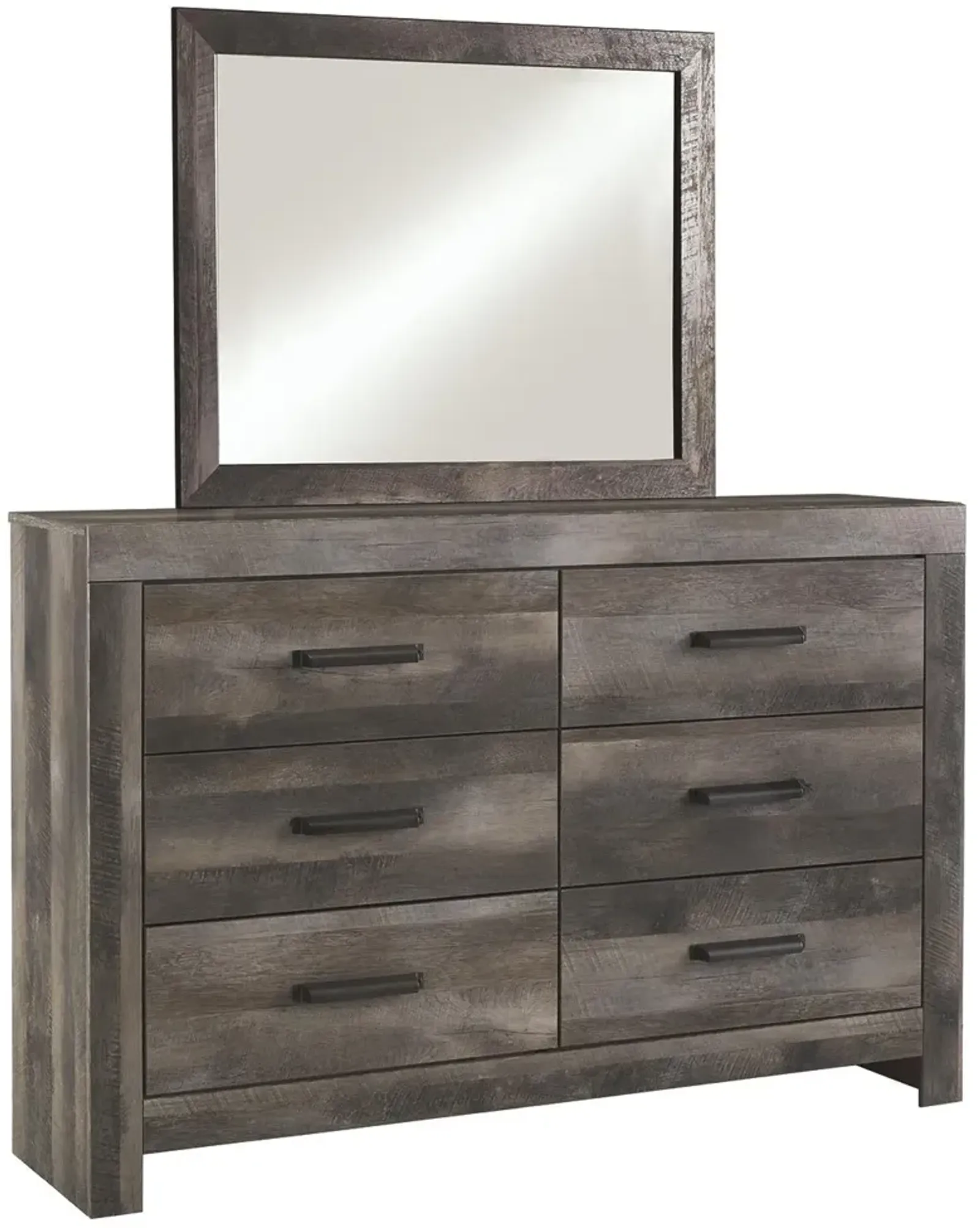 Ashley Wynnlow Gray Dresser & Mirror Set