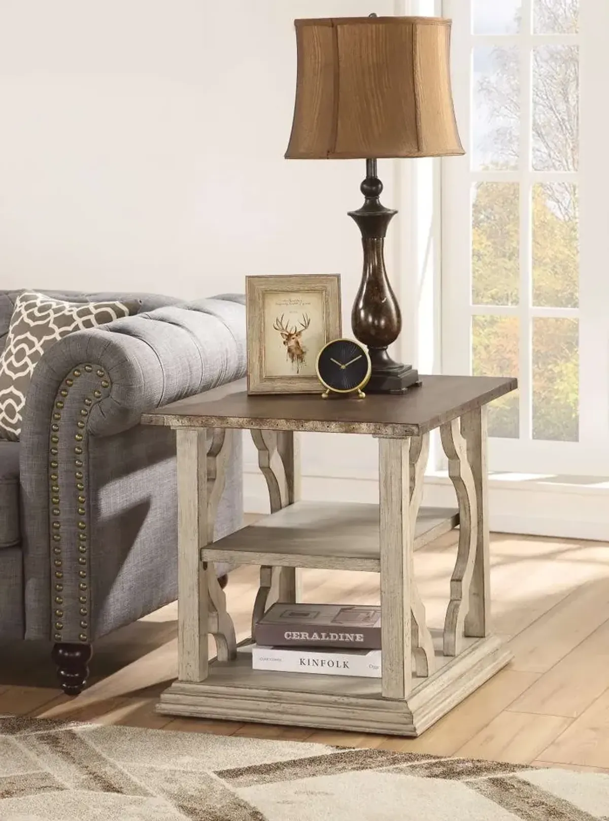 Flexsteel Estate Antiqued End Table