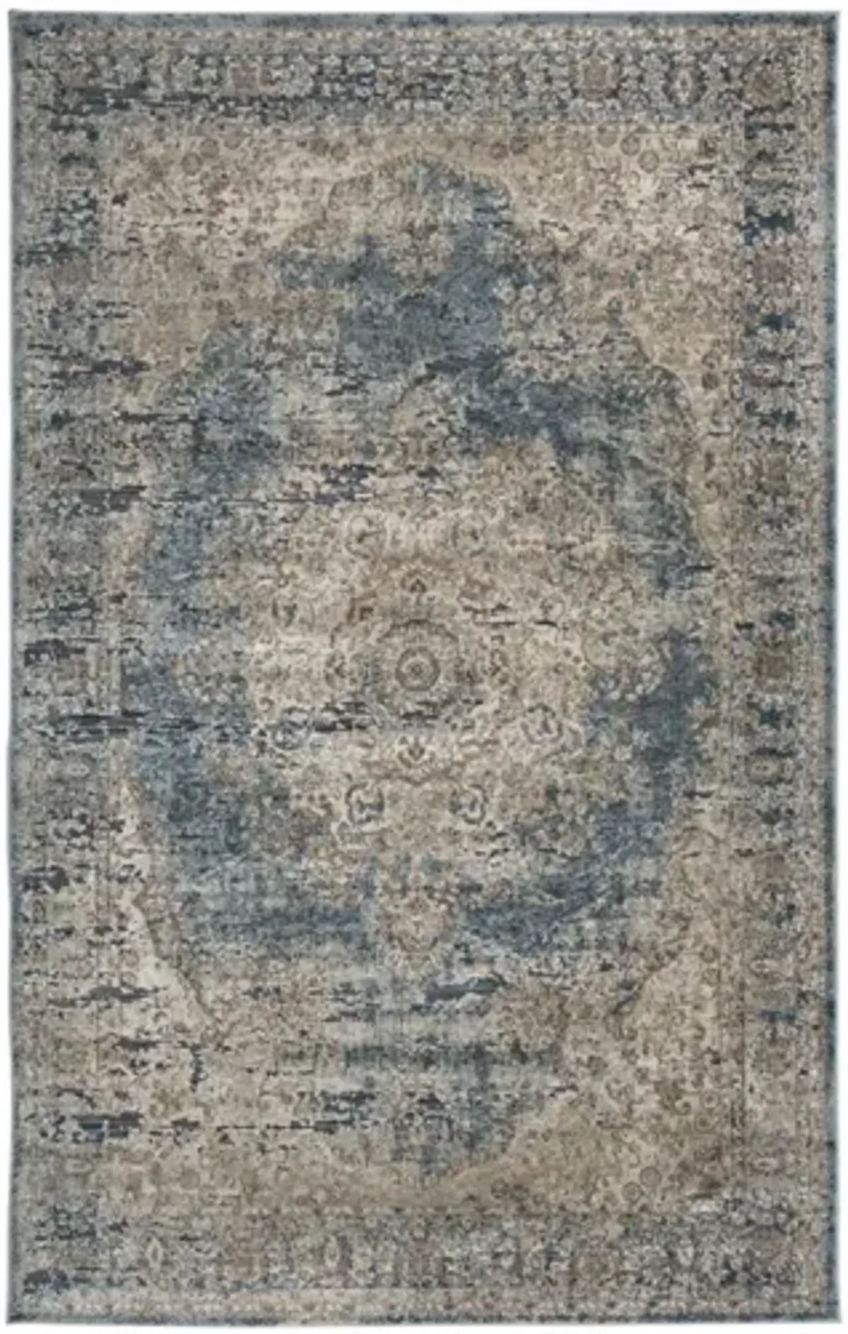 Ashley South Medium Blue/Beige Rug