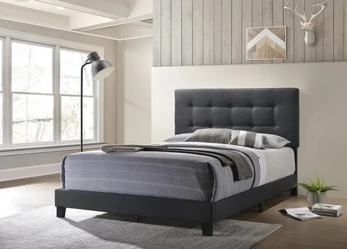 Coaster Mapes Upholstered Full Panel Bed Charcoal