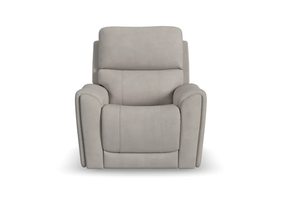 CARTER TRIPLE PWR RECLINER IN DOVE FABRIC