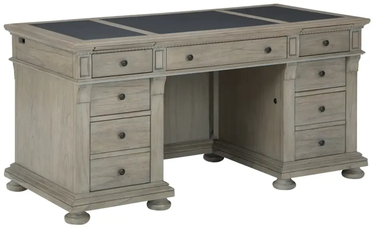 Hekman Junior Executive Desk Driftwood Wellington