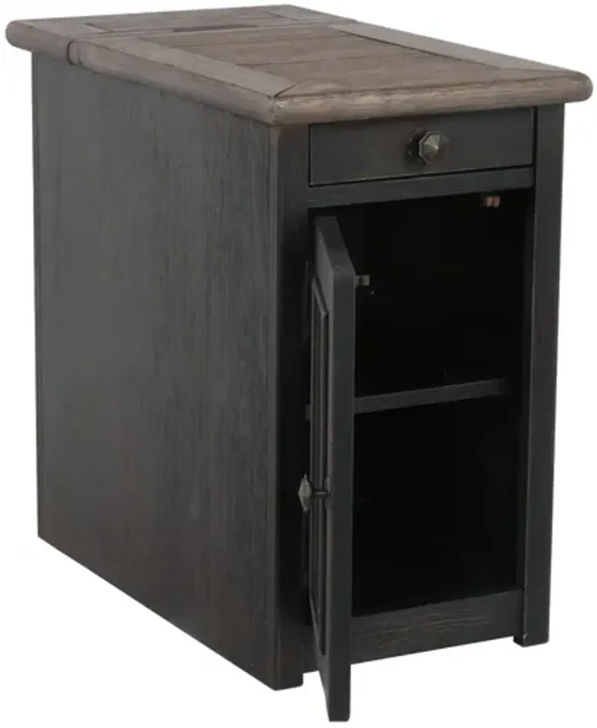 Ashley Tyler Creek Chairside End Table with Usb Ports & Outlets