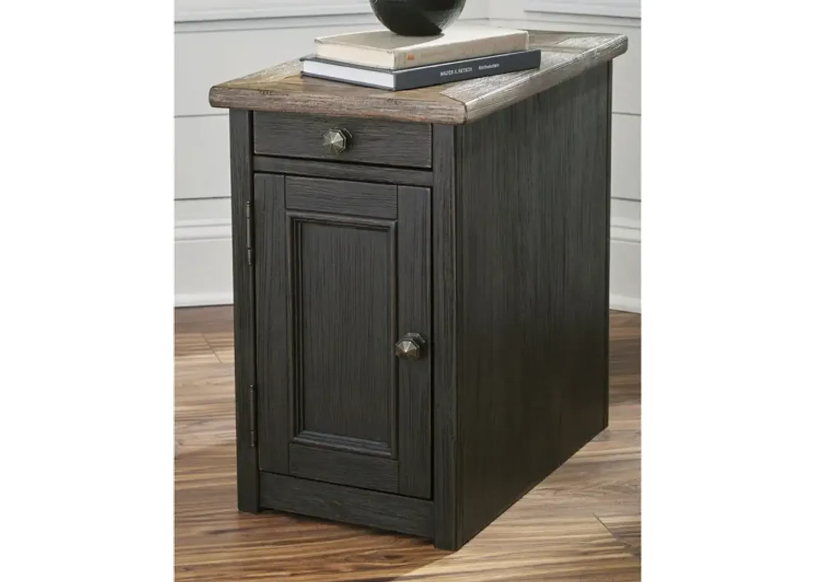 Ashley Tyler Creek Chairside End Table with Usb Ports & Outlets