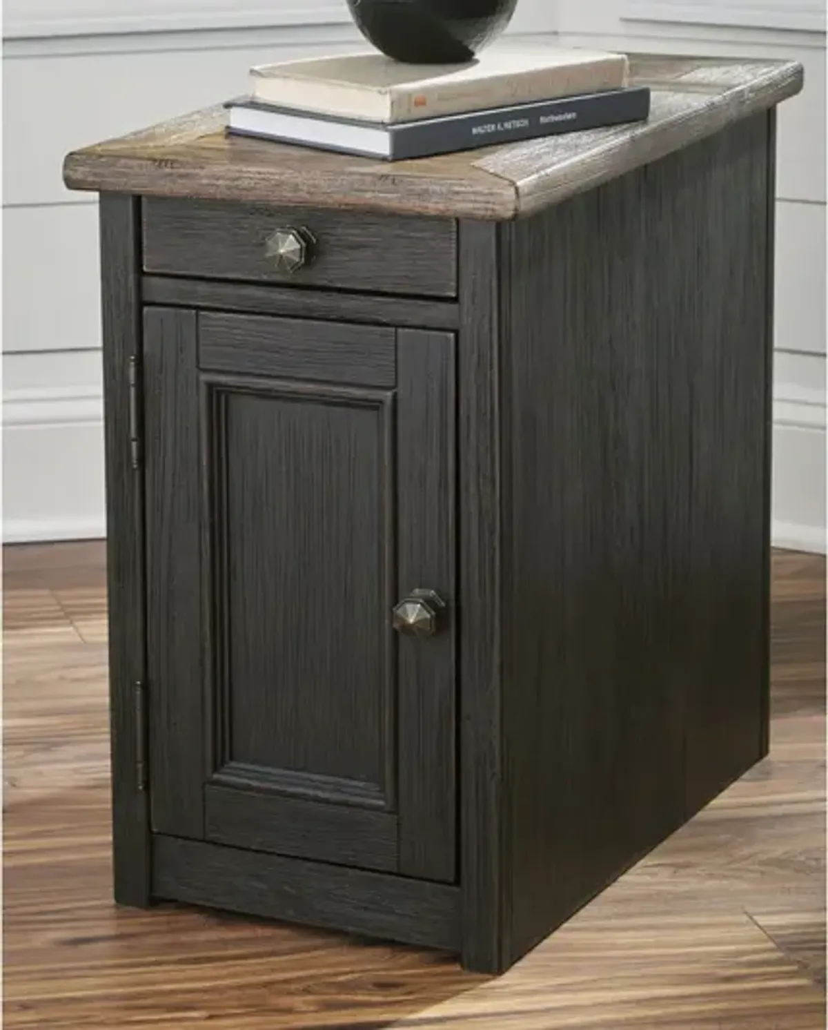 Ashley Tyler Creek Chairside End Table with Usb Ports & Outlets