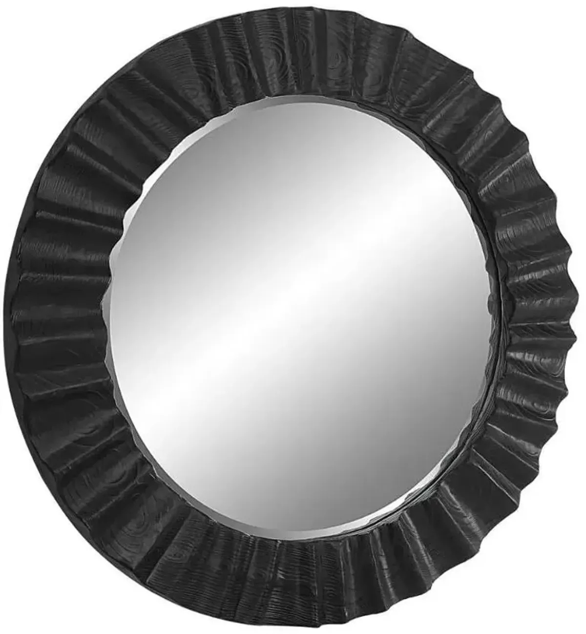 Uttermost Caribou Dark Espresso Round Mirror