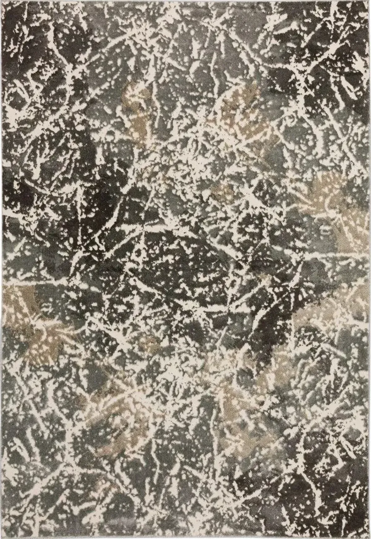 Dalyn Abstract Splatter Modern Charcoal & Beige 5'X8' Area Rug