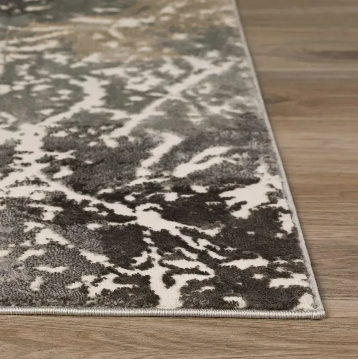 Dalyn Abstract Splatter Modern Charcoal & Beige 5'X8' Area Rug