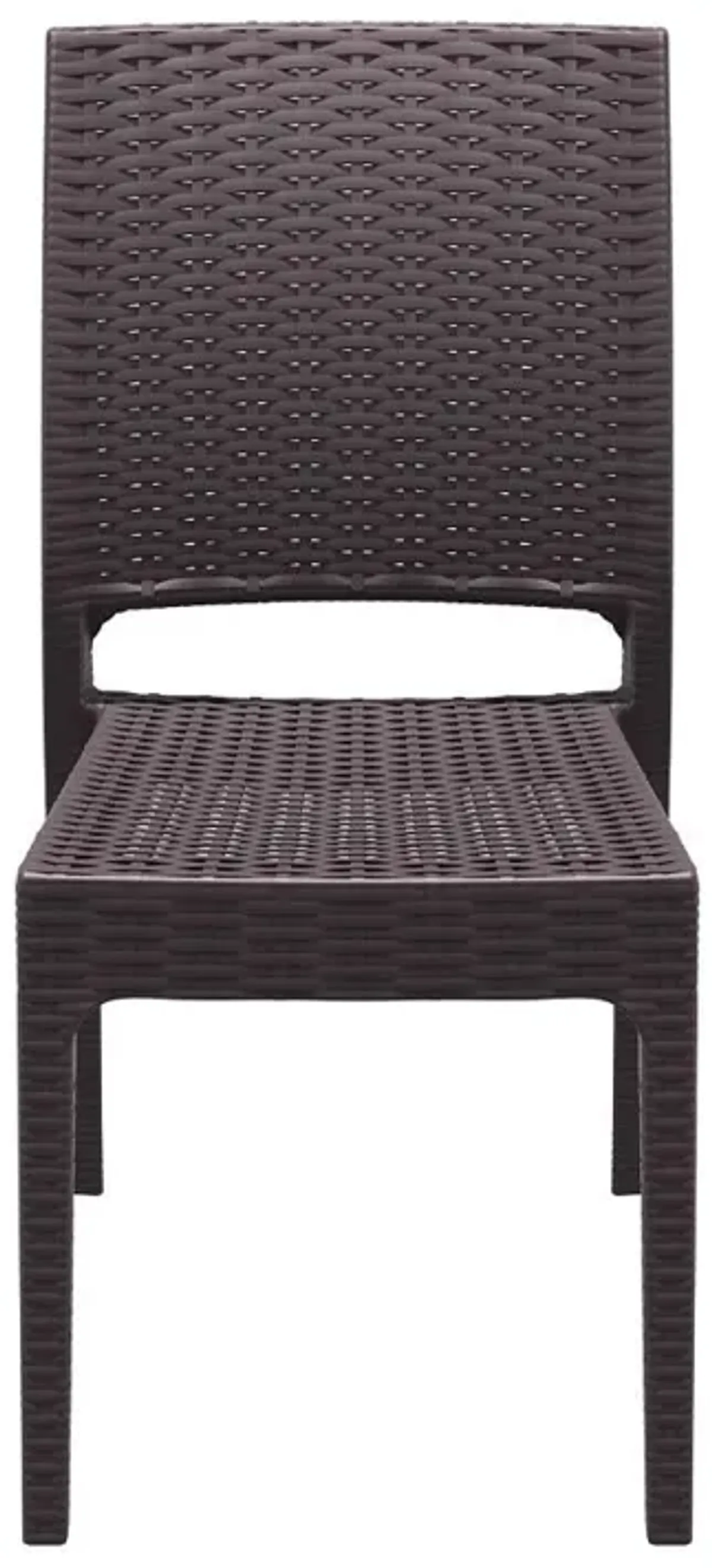 Compamia Florida Resin Wickerlook Dining Chair Brown