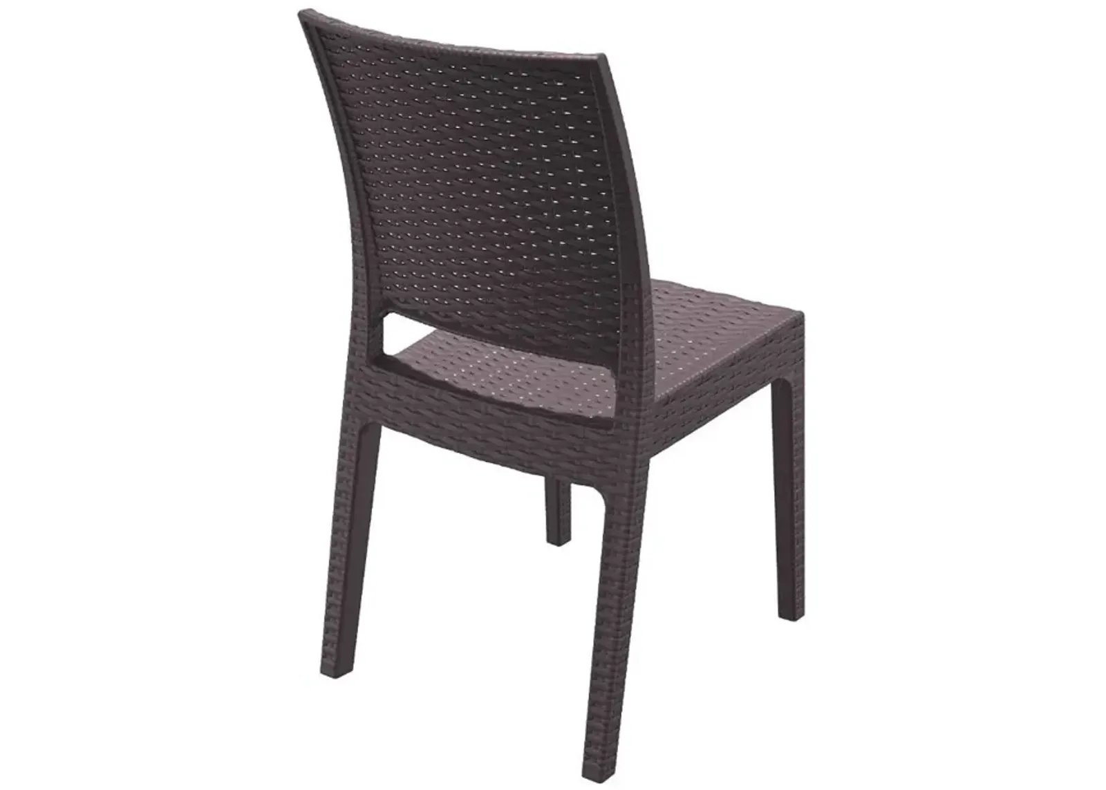 Compamia Florida Resin Wickerlook Dining Chair Brown