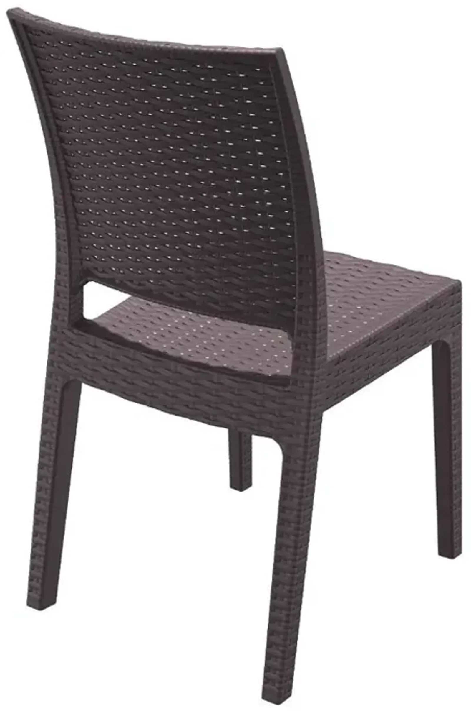 Compamia Florida Resin Wickerlook Dining Chair Brown