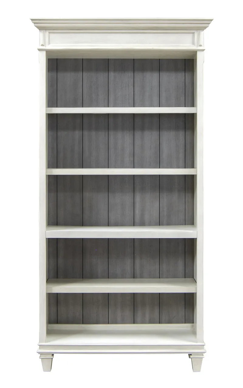 OPEN BOOKCASE (WHITE GRAY) - HARTFORD