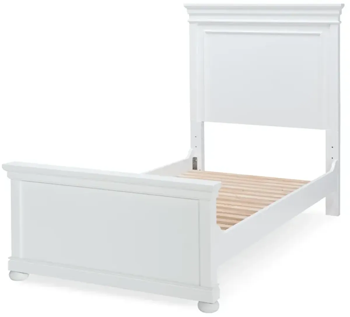 Legacy Classic Kids/Teens Canterbury White Complete Twin Panel Bed