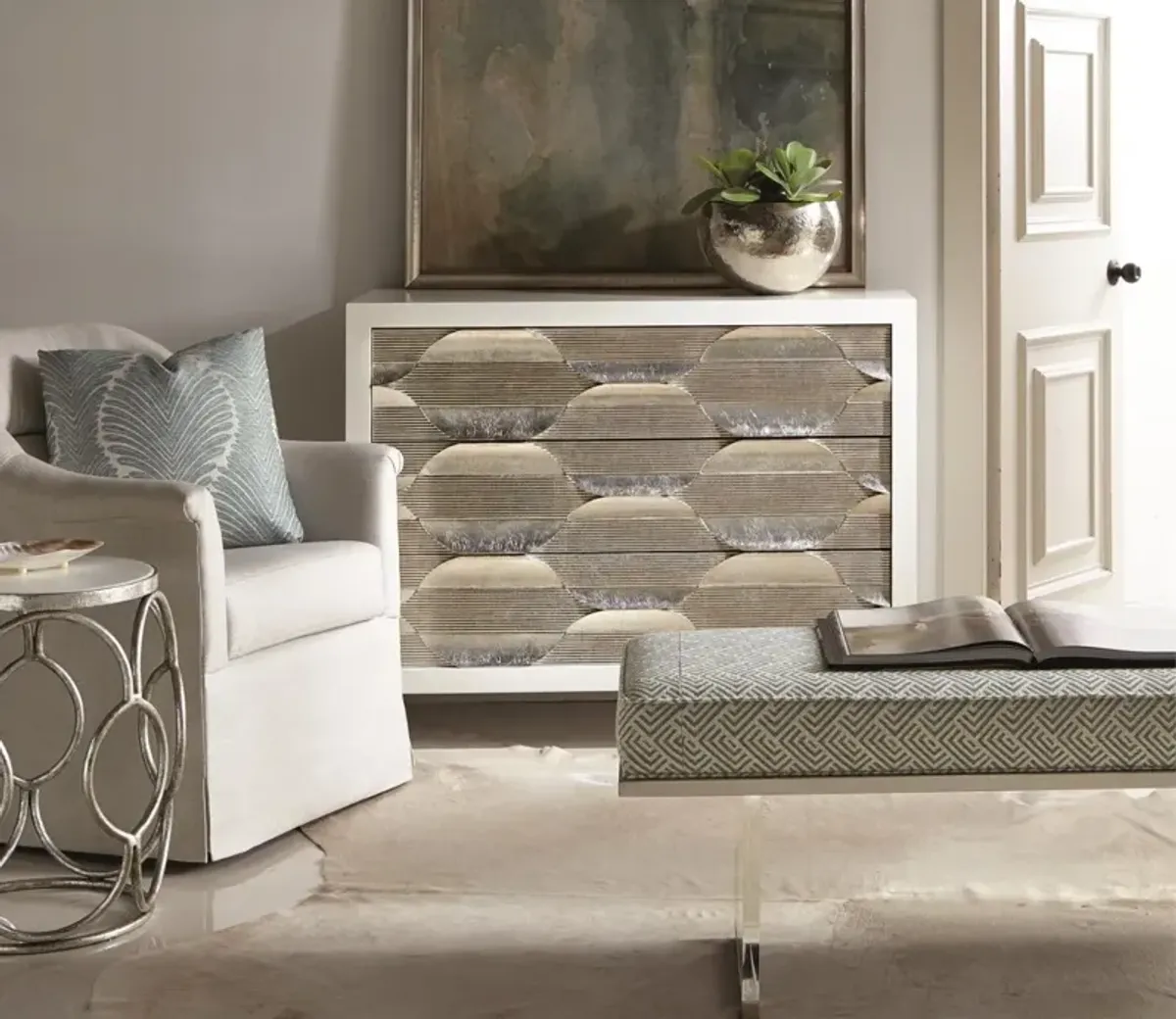 Bernhardt Laguna Fabric Bench