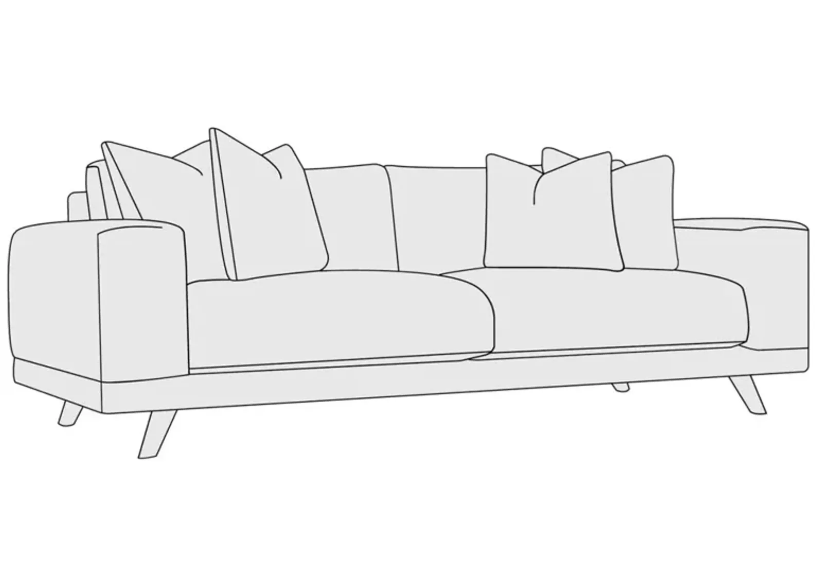 Bernhardt Maren Gris Fabric Sofa