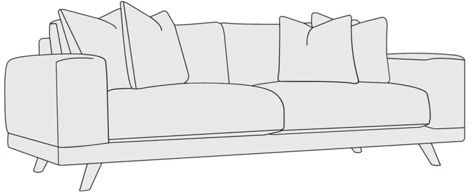 Bernhardt Maren Gris Fabric Sofa