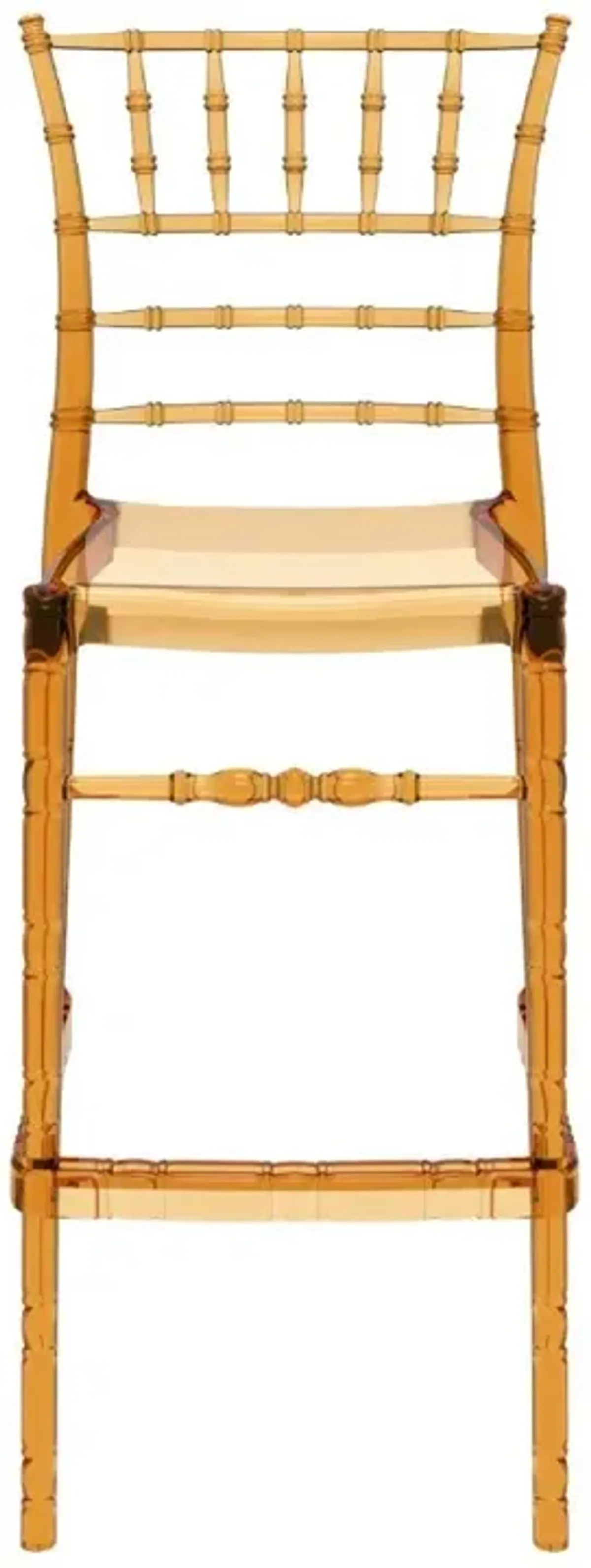 CHIAVARI POLYCARBONATE BAR STOOL TRANSPARENT AMBER