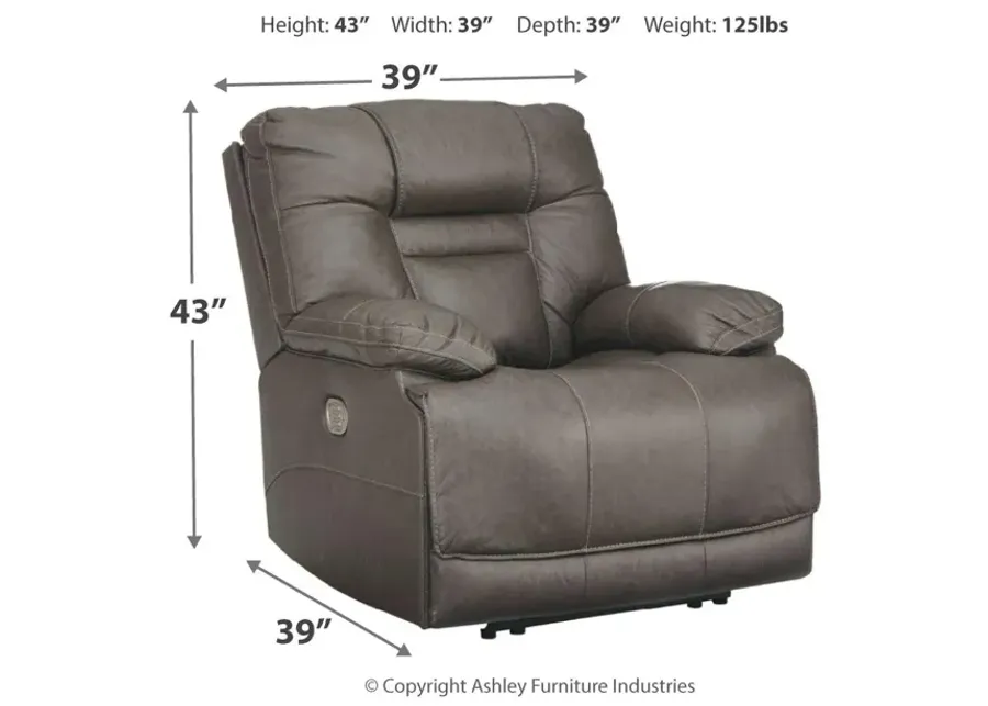 WURSTROW POWER RECLINER SMOKE SIGNATURE DESIGN