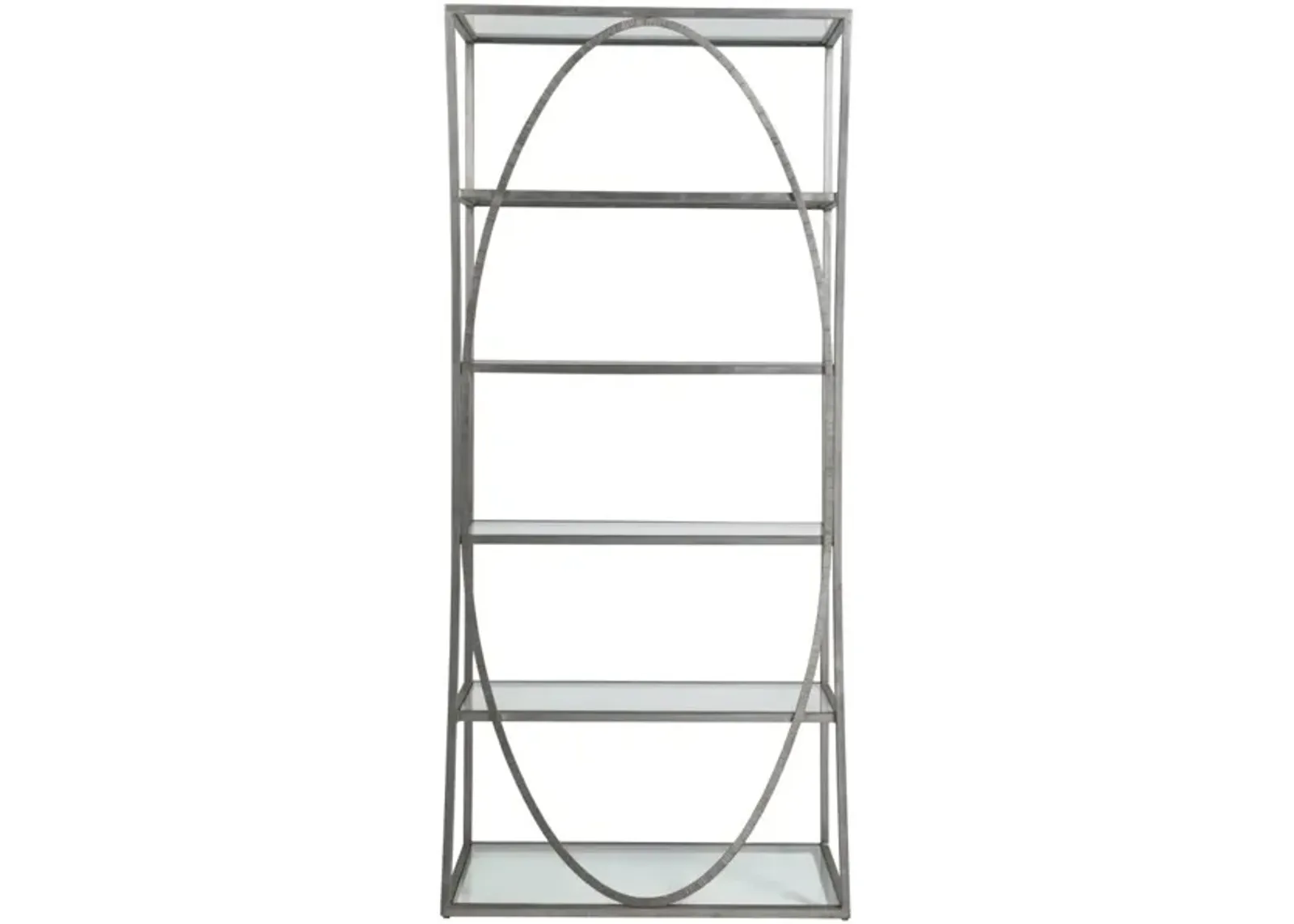 Artistica Home by Lexington Metal Designs Silver Leaf Metal Ellipse Bookcase