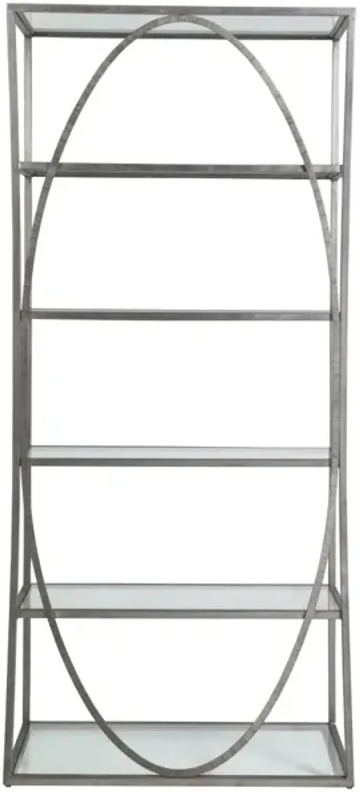 Artistica Home by Lexington Metal Designs Silver Leaf Metal Ellipse Bookcase