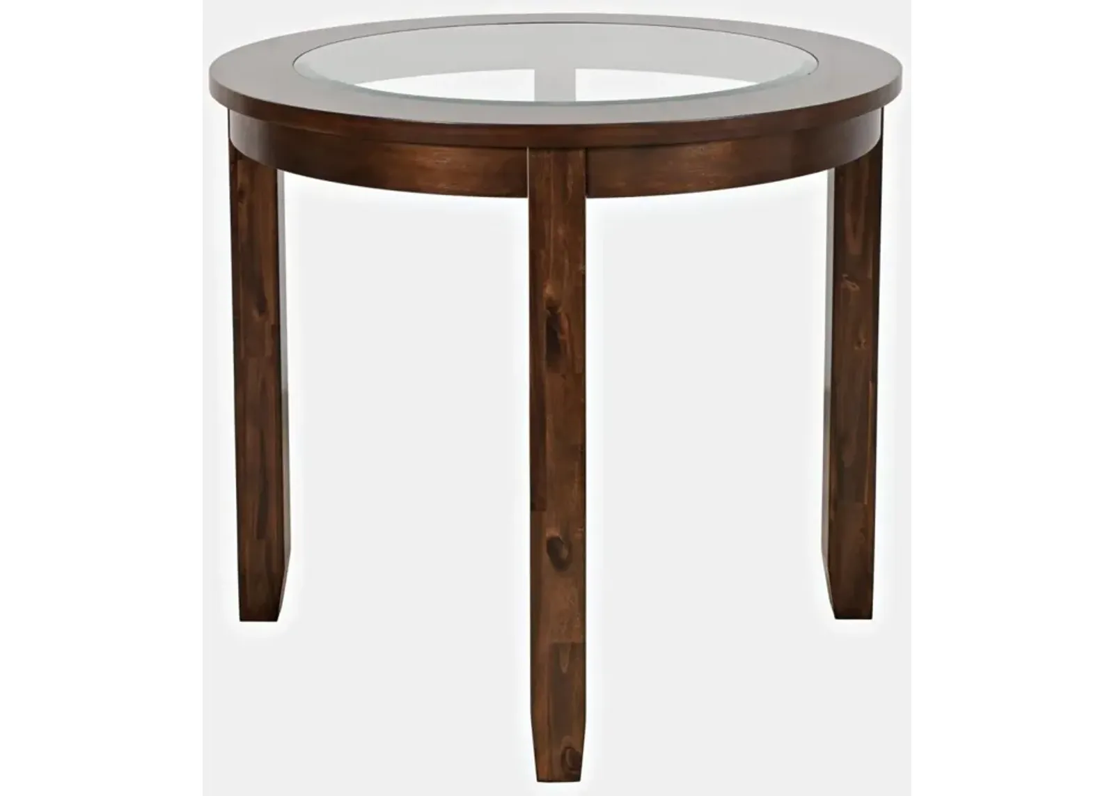 Jofran Urban Icon Round Counter-Height Table Merlot