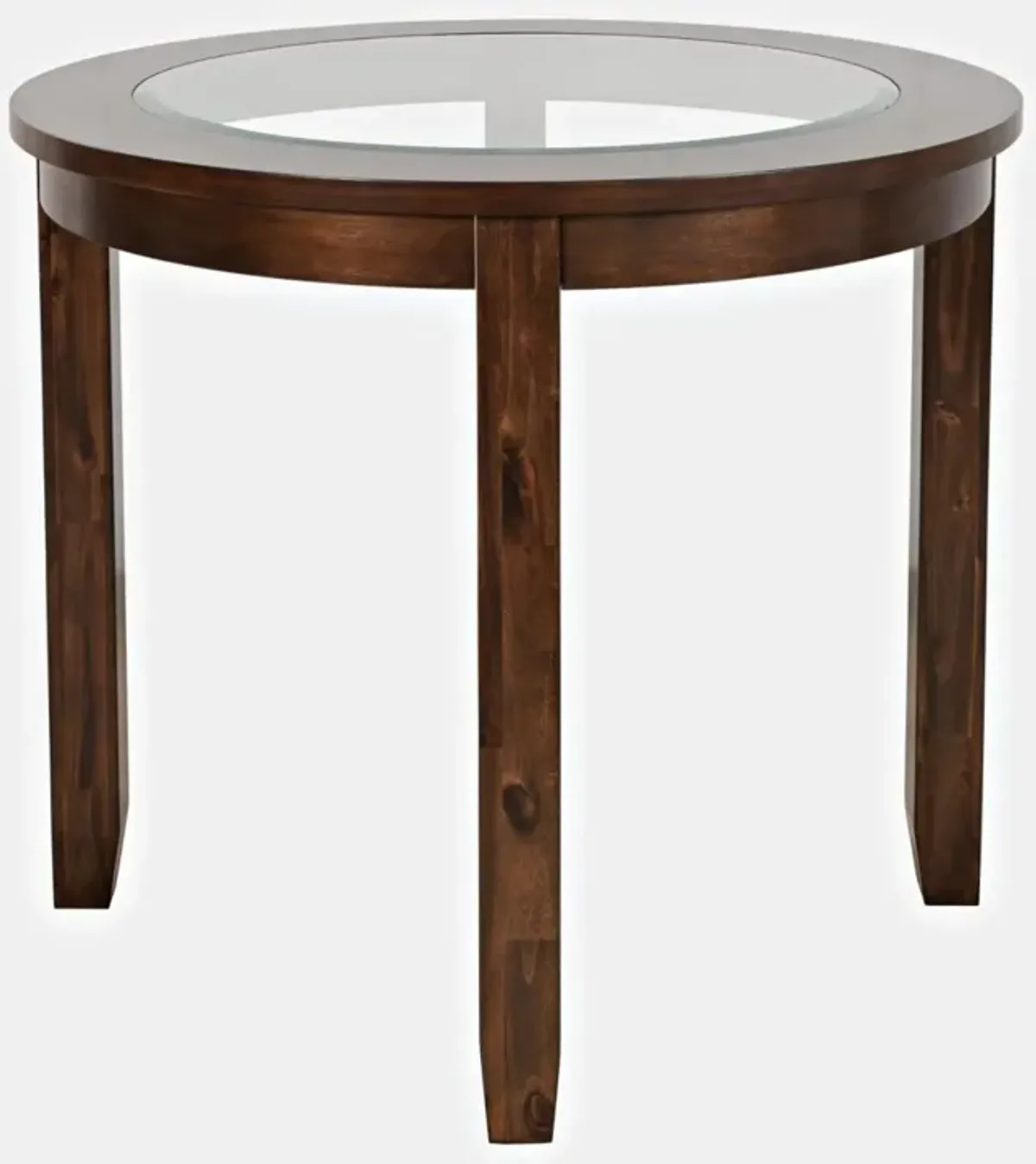 Jofran Urban Icon Round Counter-Height Table Merlot