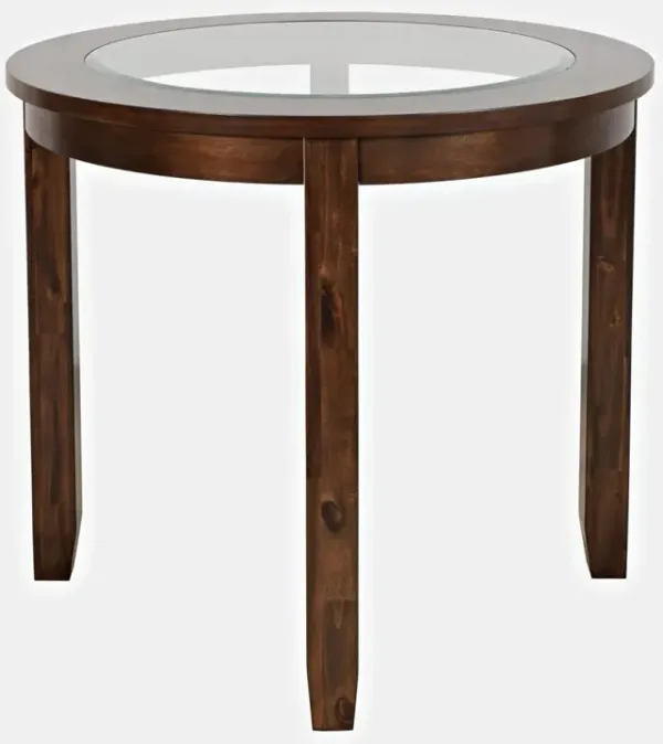Jofran Urban Icon Round Counter-Height Table Merlot
