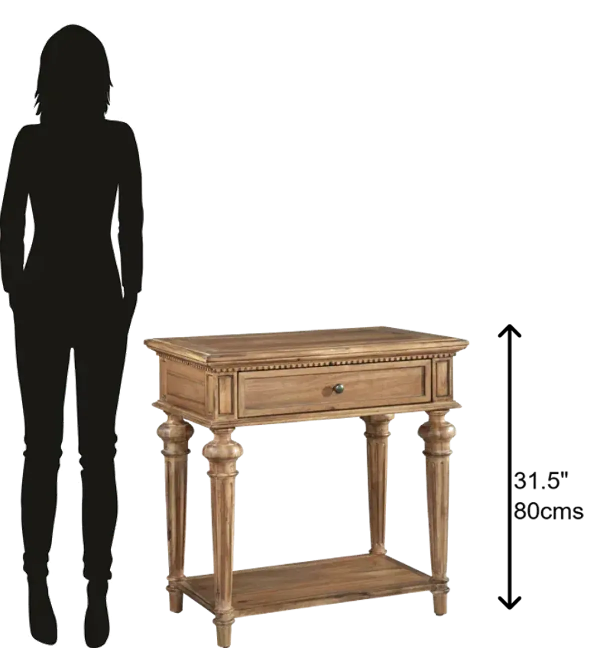 Hekman Single Drawer Night Stand Wellington Hall