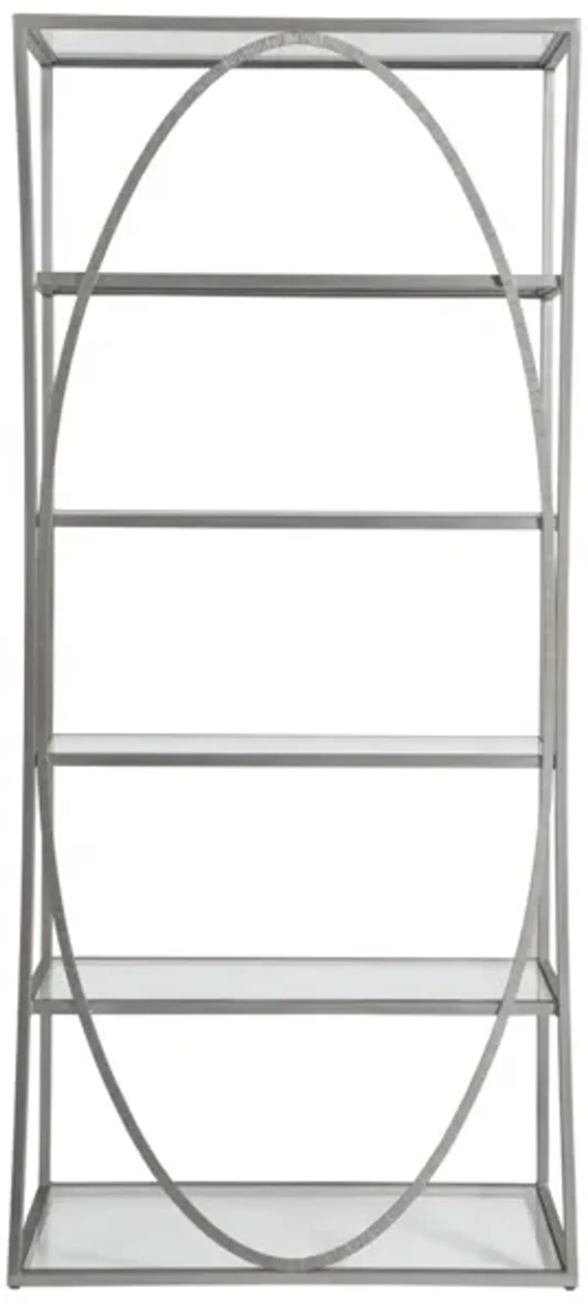 Artistica Home by Lexington Metal Designs Silver/Gold Metal Ellipse Bookcase