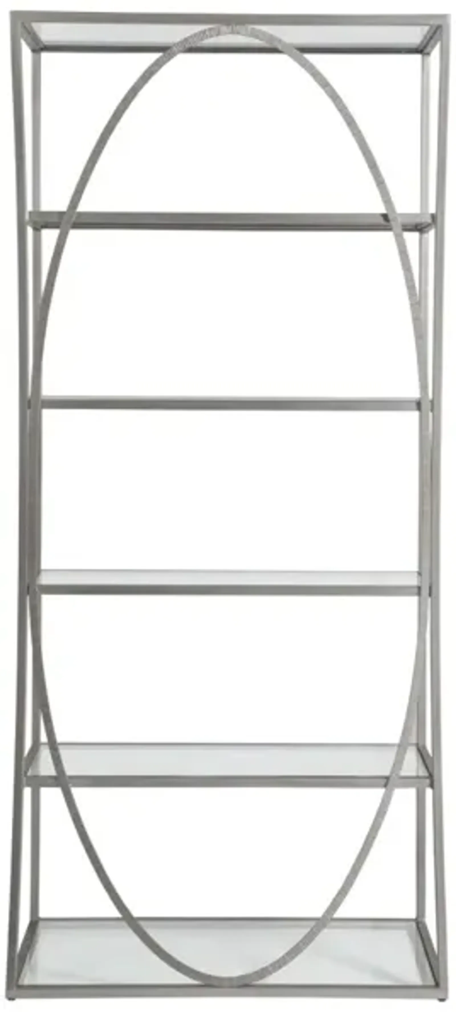 Artistica Home by Lexington Metal Designs Silver/Gold Metal Ellipse Bookcase