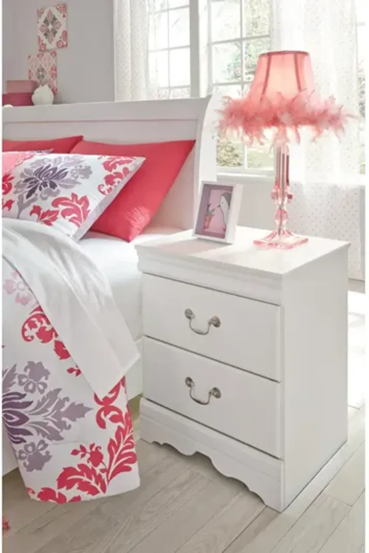 Ashley Anarasia White Nightstand