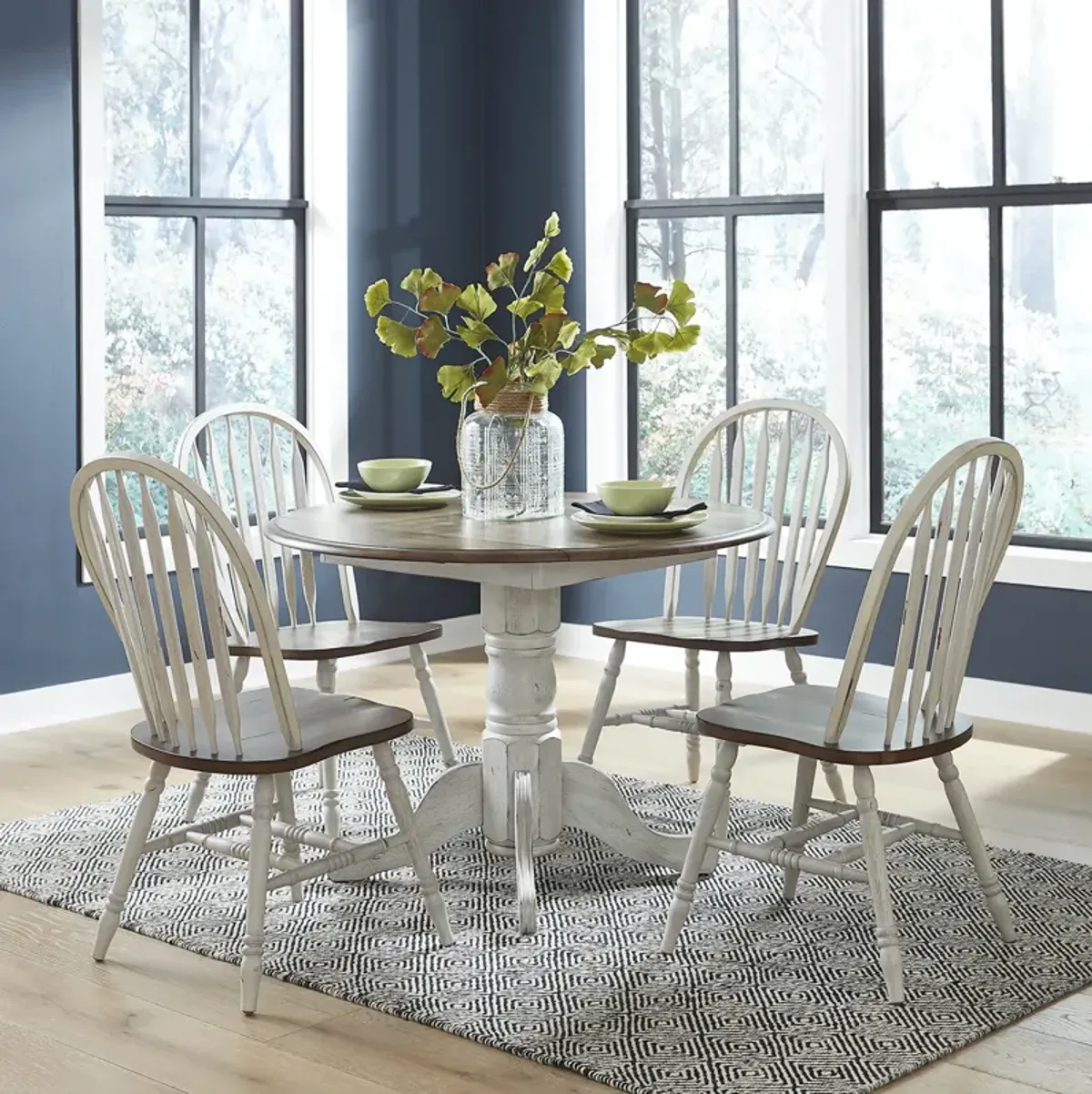 Liberty Furniture 5-Piece Drop Leaf Dining Table Set Carolina Crossing