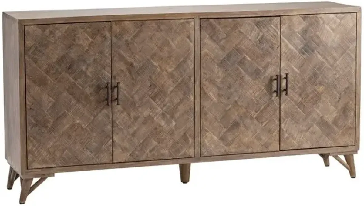 Crestview Bengal Manor Gray Sideboard Cabinet