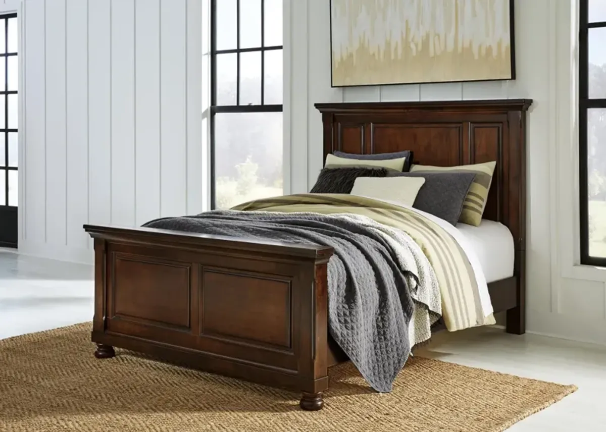 Ashley Porter Queen Panel Bed Rustic Brown Millennium