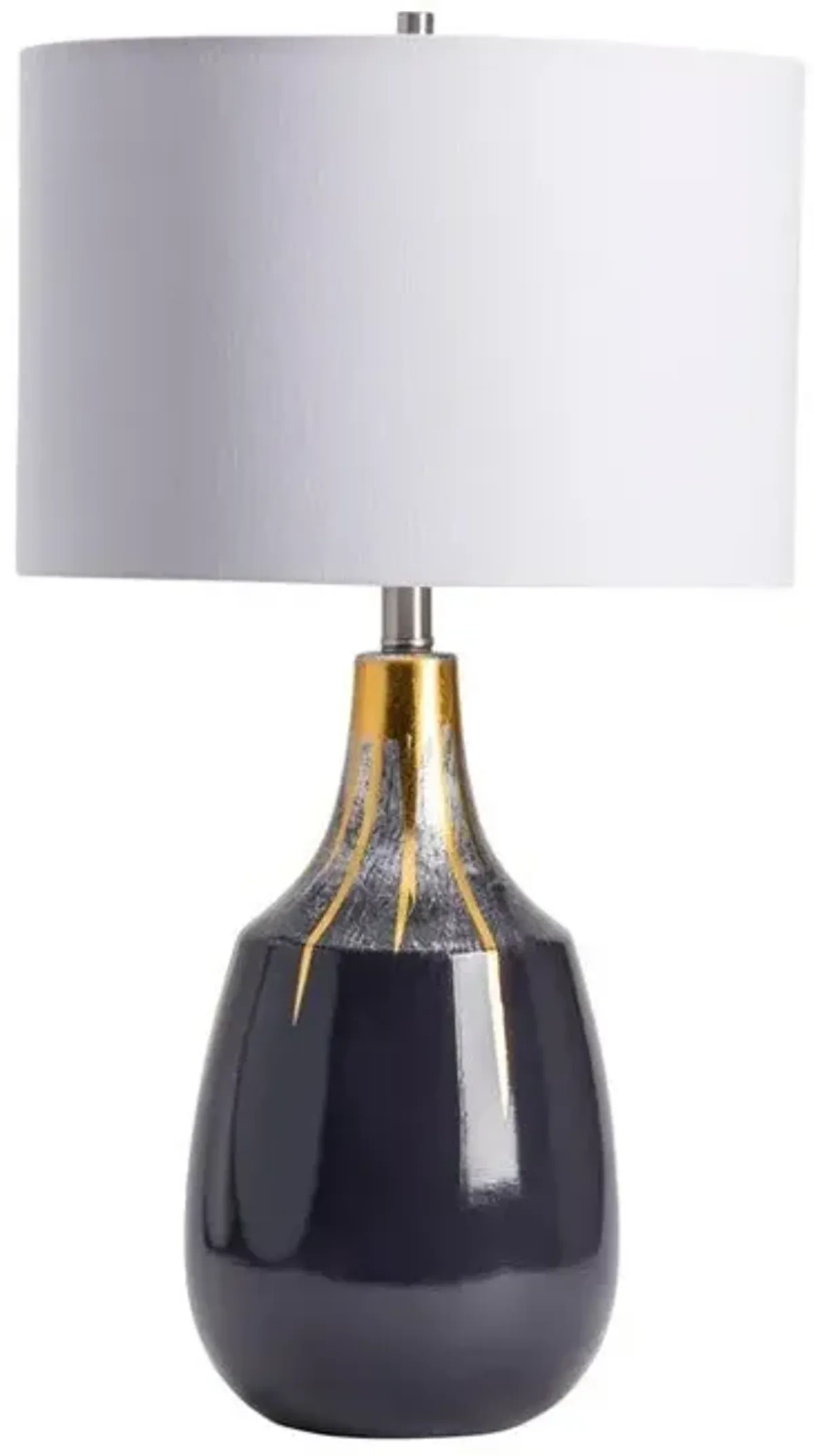 Crestview Wright Dark Blue Table Lamp