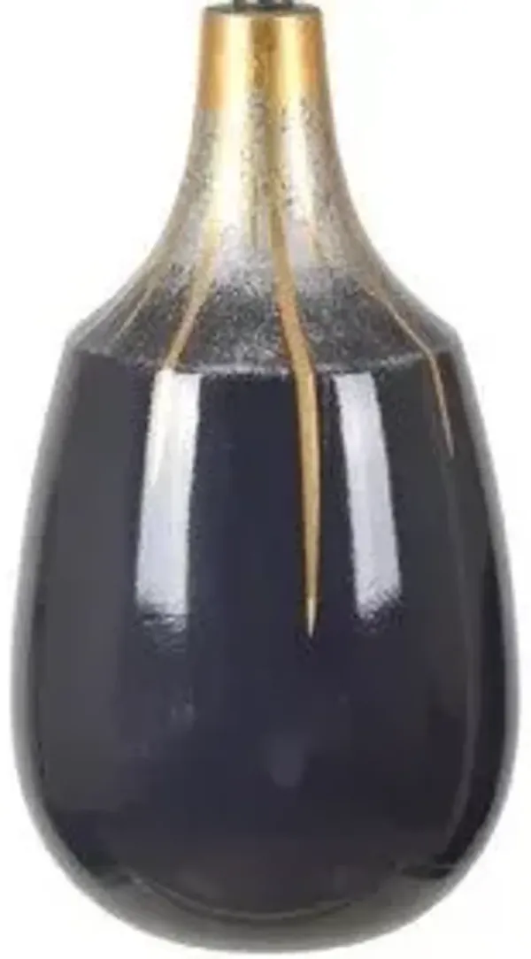 Crestview Wright Dark Blue Table Lamp