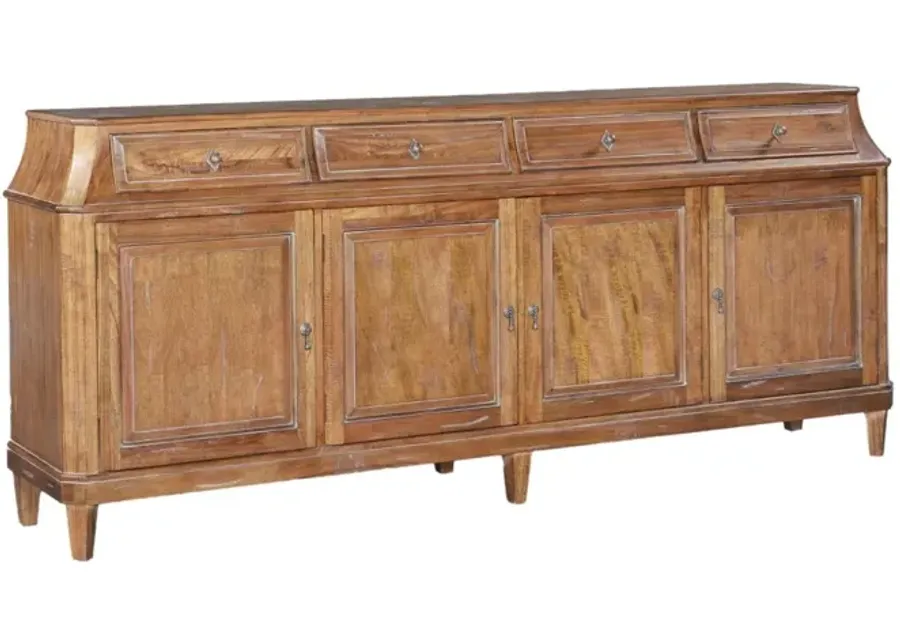 ROSALIND 4-DOOR SIDEBOARD IN A BEACHWOOD FINISH