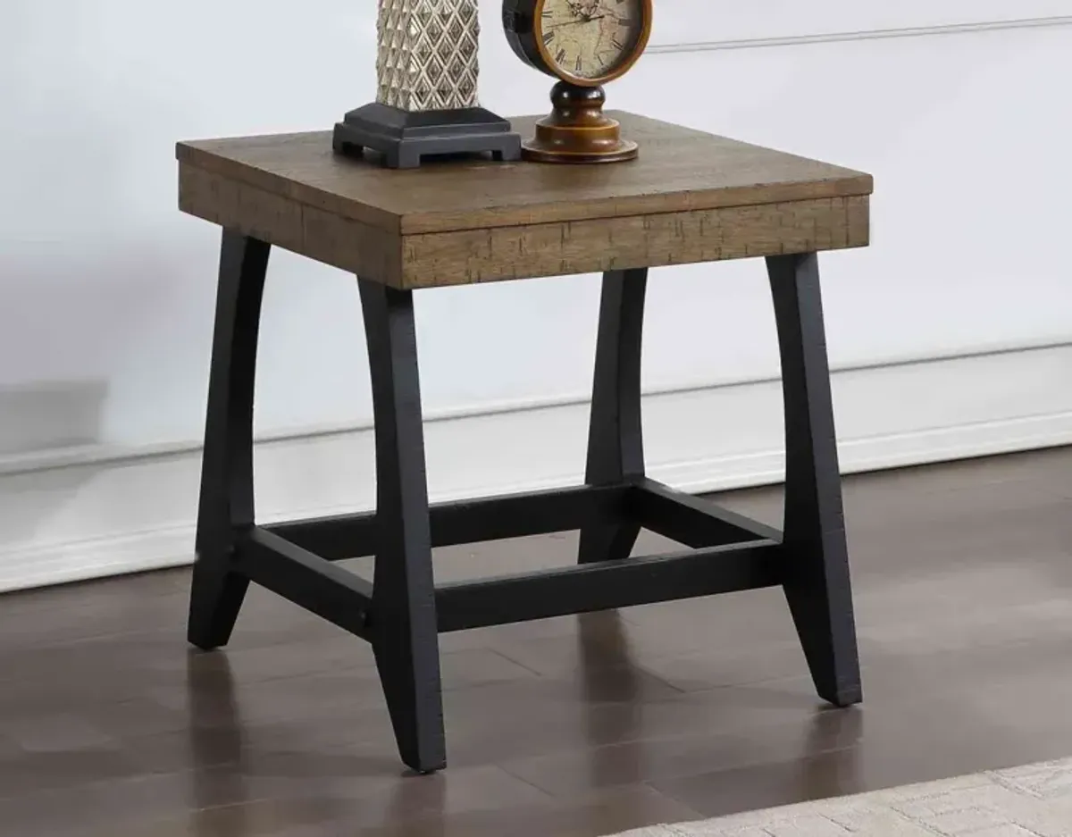 Steve Silver Ralston Caramel & Ebony End Table