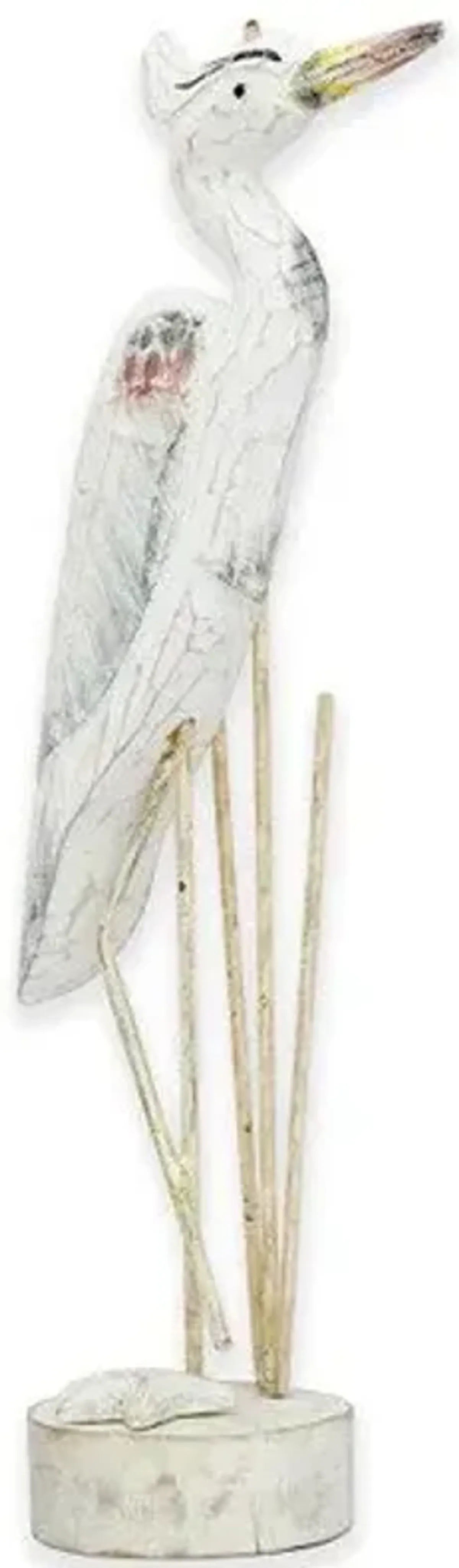 T.I. Design Antique Nautical Heron Medium Tabletop