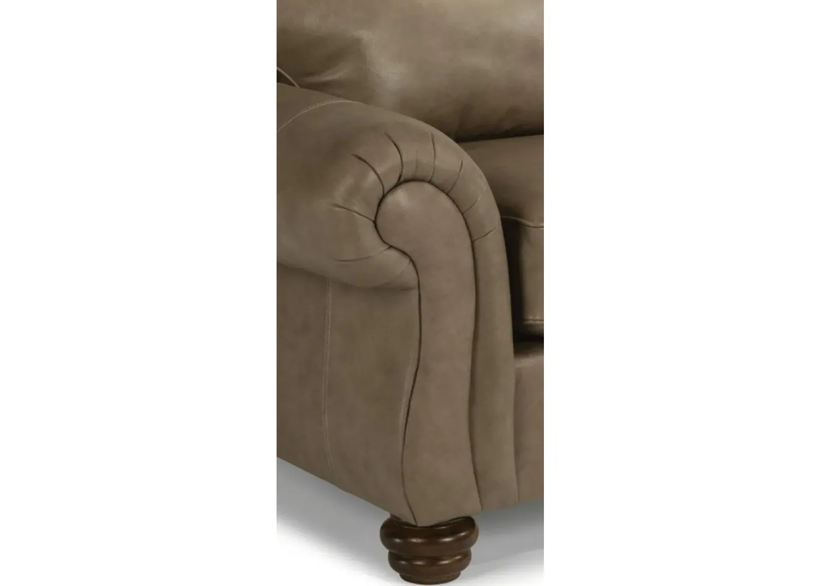 Flexsteel Bexley Leather Taupe Chair