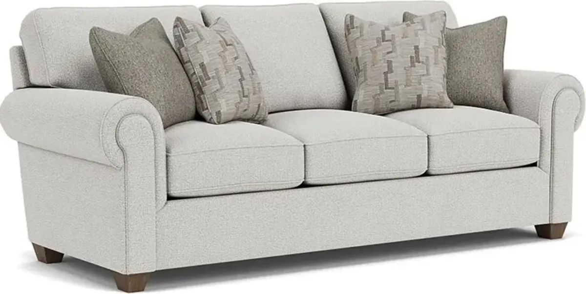 Flexsteel Carson Silver Glacier Sofa