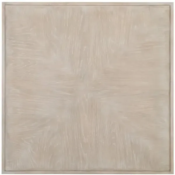 Bernhardt Landers Cerused Greige Landers Side Table