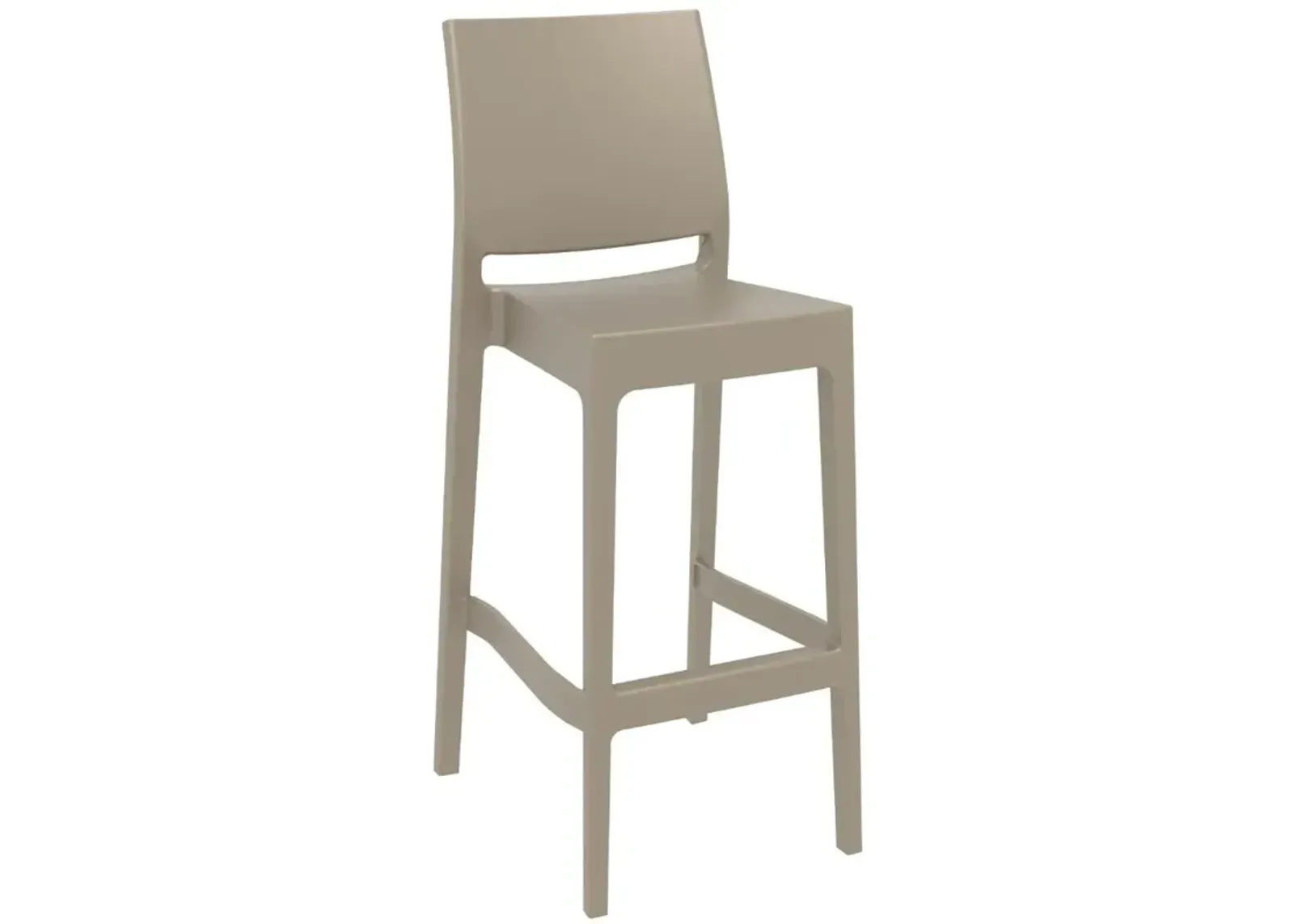 Compamia Sky Maya Square Bar Set with 2 Barstools Taupe