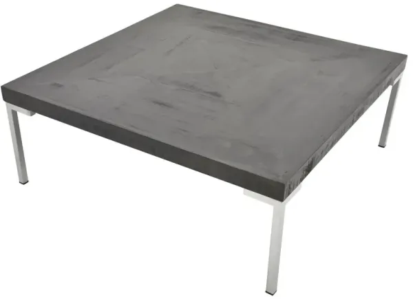 Noble Furniture Studio Square Cocktail Table in Kona Finish